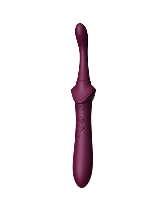 Zalo - Bess 2 - Verwarmde Pinpoint Clitoris Vibrator- Met Extra opzetstukken - Amethyst Paars-Laced-up.nl