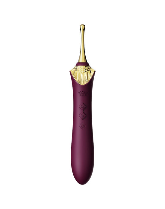 Zalo - Bess 2 - Verwarmde Pinpoint Clitoris Vibrator- Met Extra opzetstukken - Amethyst Paars-Laced-up.nl