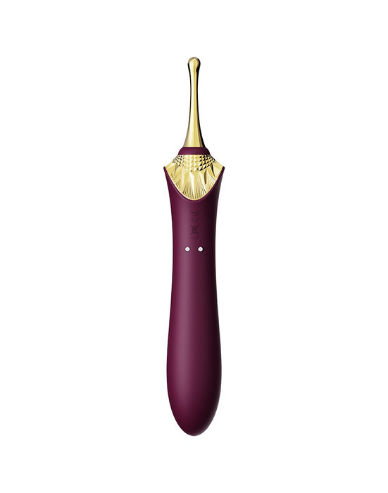 Zalo - Bess 2 - Verwarmde Pinpoint Clitoris Vibrator- Met Extra opzetstukken - Amethyst Paars-Laced-up.nl