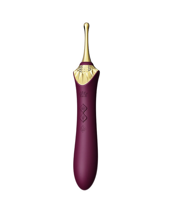 Zalo - Bess 2 - Verwarmde Pinpoint Clitoris Vibrator- Met Extra opzetstukken - Amethyst Paars-Laced-up.nl