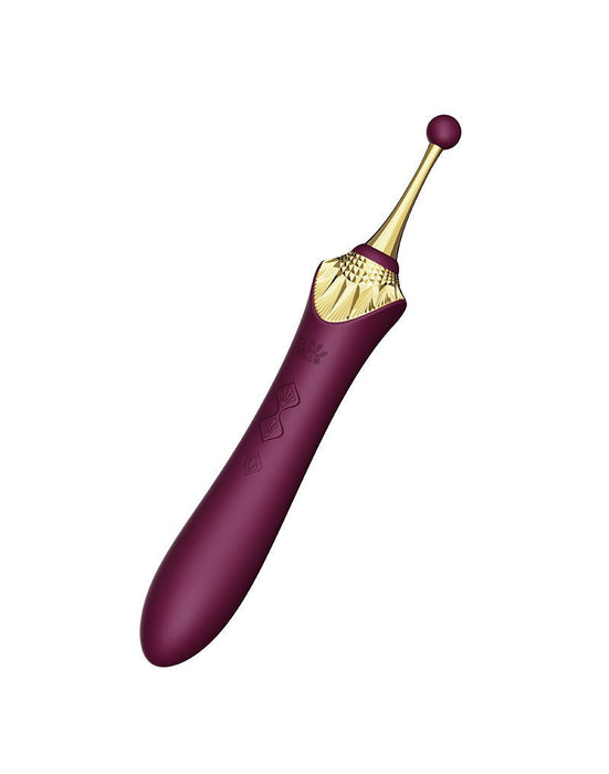 Zalo - Bess 2 - Verwarmde Pinpoint Clitoris Vibrator- Met Extra opzetstukken - Amethyst Paars-Laced-up.nl
