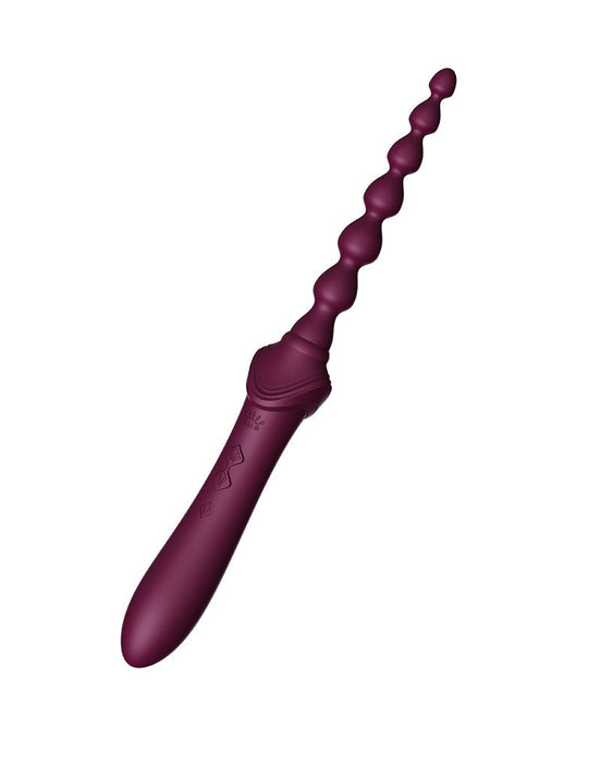 Zalo - Bess 2 - Verwarmde Pinpoint Clitoris Vibrator- Met Extra opzetstukken - Amethyst Paars-Laced-up.nl