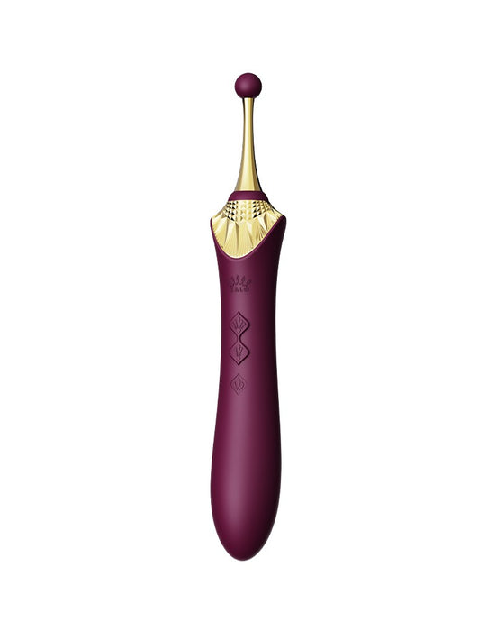 Zalo - Bess 2 - Verwarmde Pinpoint Clitoris Vibrator- Met Extra opzetstukken - Amethyst Paars-Laced-up.nl