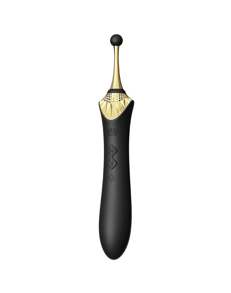 Zalo - Bess 2 - Verwarmde Pinpoint Clitoris Vibrator- Met Extra opzetstukken - Obsidian Zwart-Laced-up.nl