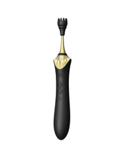 Zalo - Bess 2 - Verwarmde Pinpoint Clitoris Vibrator- Met Extra opzetstukken - Obsidian Zwart-Laced-up.nl