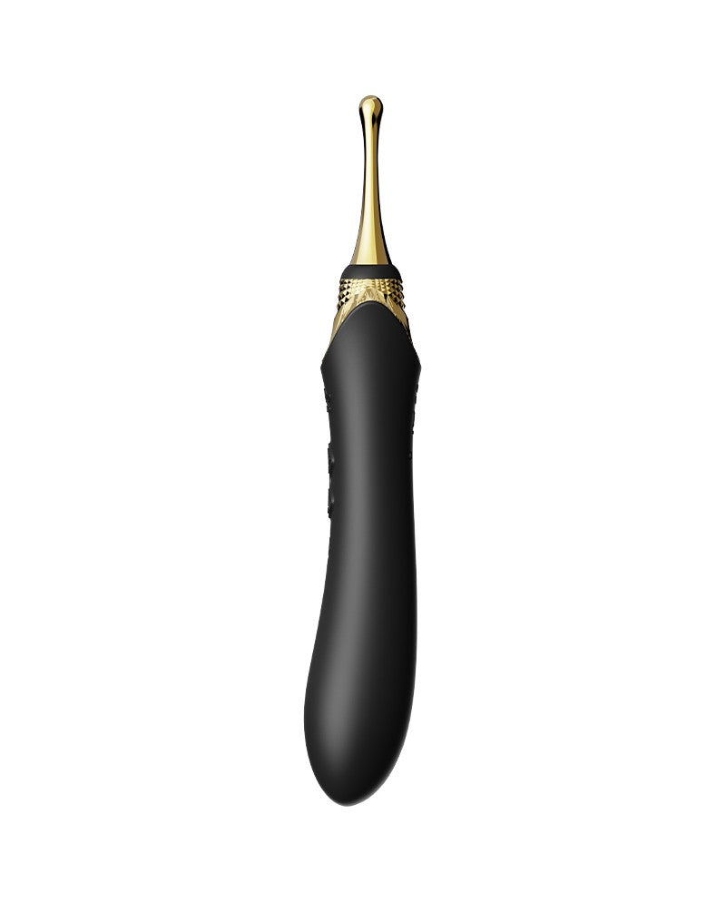 Zalo - Bess 2 - Verwarmde Pinpoint Clitoris Vibrator- Met Extra opzetstukken - Obsidian Zwart-Laced-up.nl