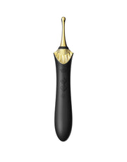 Zalo - Bess 2 - Verwarmde Pinpoint Clitoris Vibrator- Met Extra opzetstukken - Obsidian Zwart-Laced-up.nl