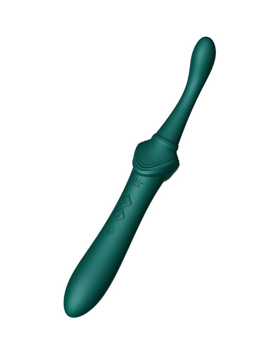 Zalo - Bess 2 - Verwarmde Pinpoint Clitoris Vibrator- Met Extra opzetstukken - Smaragdgroen-Laced-up.nl