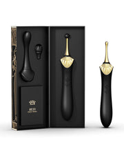 Zalo - Bess - Clitoris Pinpoint Vibrator - Met Extra opzetstukken - Obsidian Zwart-Laced-up.nl