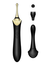 Zalo - Bess - Clitoris Pinpoint Vibrator - Met Extra opzetstukken - Obsidian Zwart-Laced-up.nl