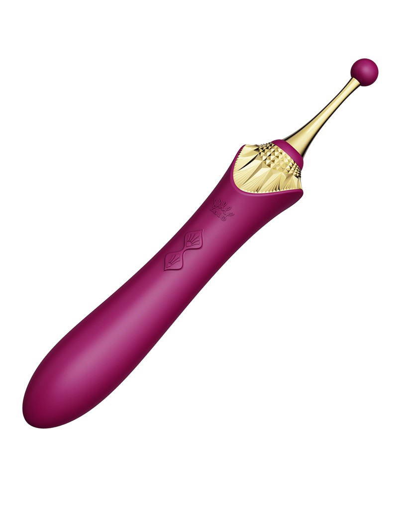 Zalo - Bess - Clitoris Pinpoint Vibrator - Met Extra opzetstukken - Robijn Rood-Laced-up.nl