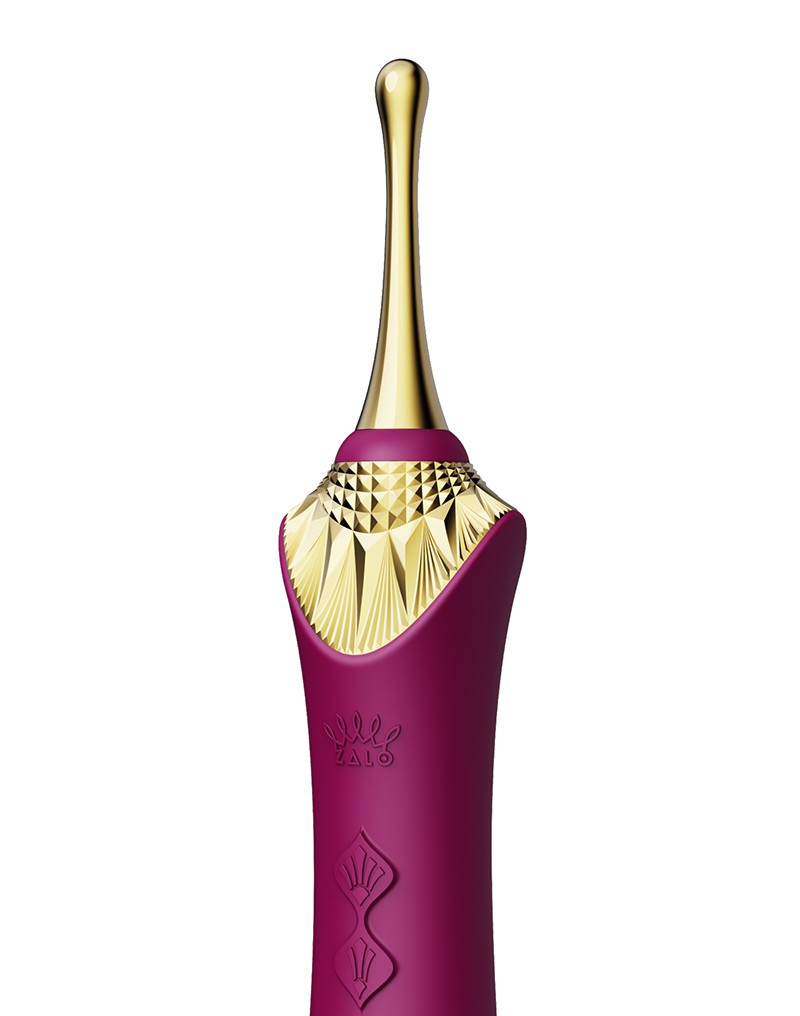 Zalo - Bess - Clitoris Pinpoint Vibrator - Met Extra opzetstukken - Robijn Rood-Laced-up.nl