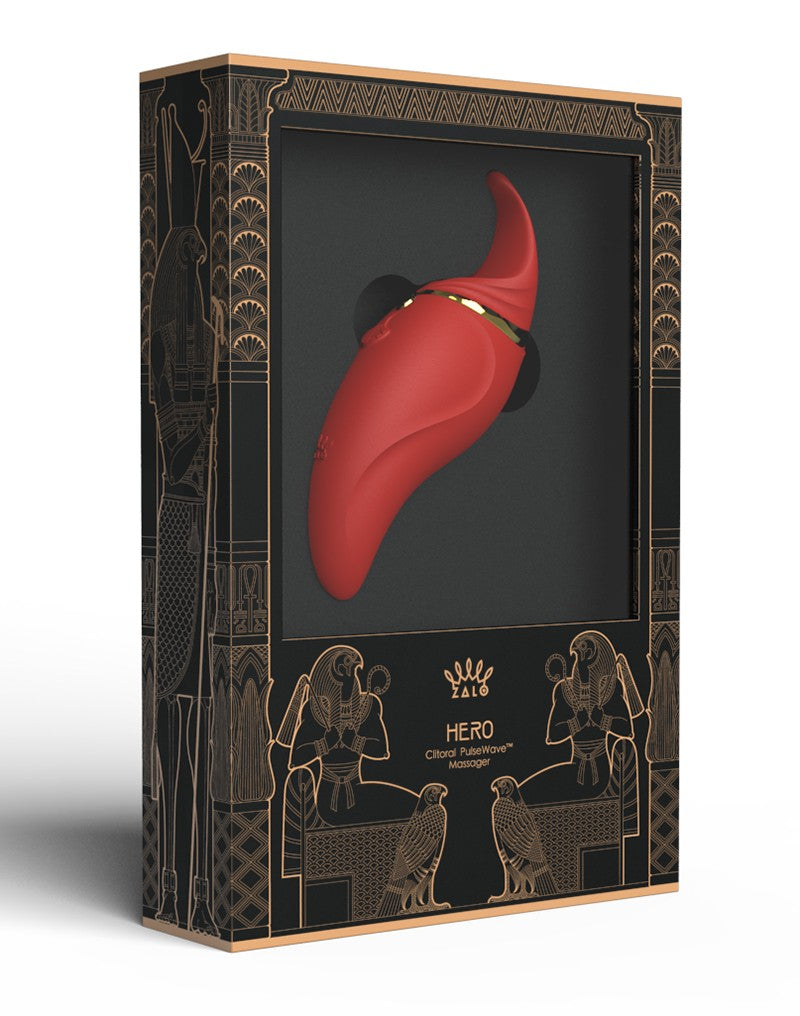 Zalo - Hero - Vibromasseur clitoridien à ondes pulsées - Rouge rubis - Laced-up.nl