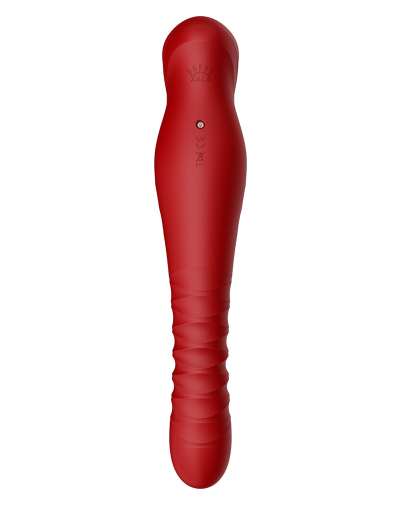 Zalo - King - Stotende Vibrator Met Powerthrust Technologie - Rood-Laced-up.nl