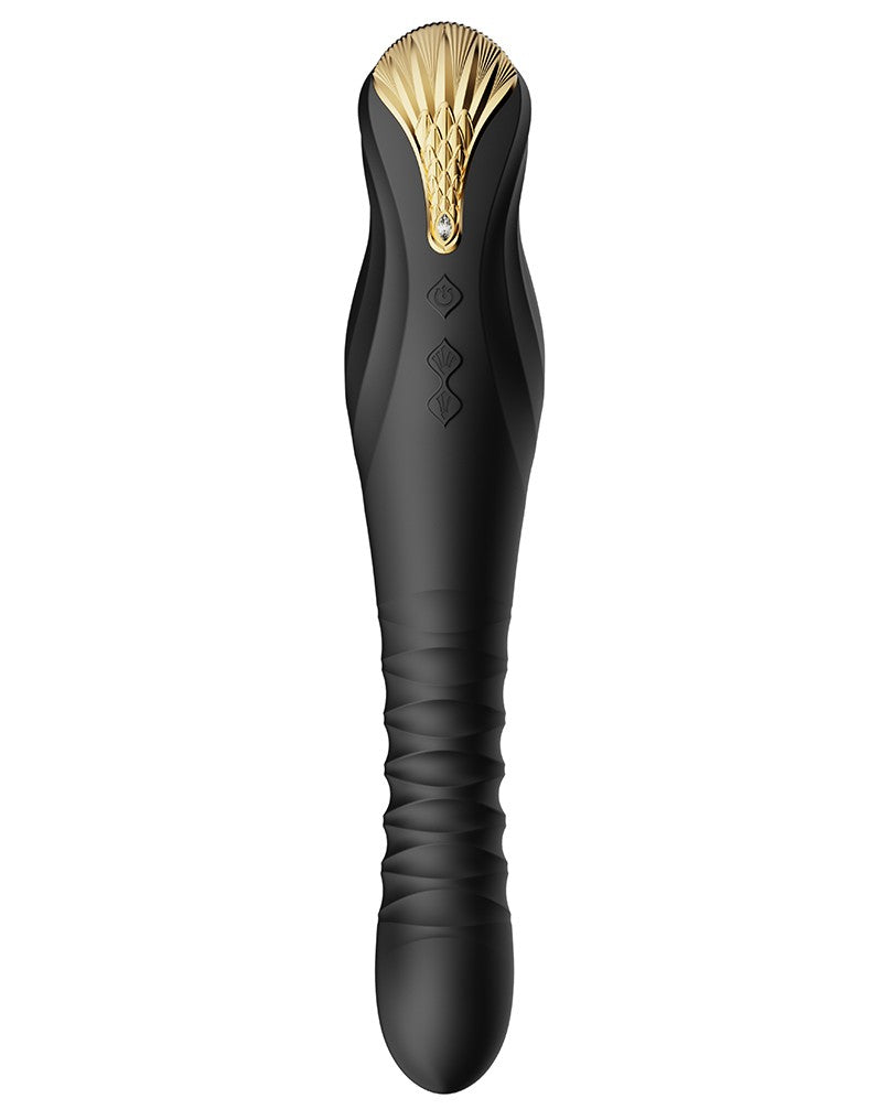 Zalo - King - Stotende Vibrator Met Powerthrust Technologie - Zwart-Laced-up.nl