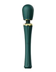 Zalo - Kyro - Wand Vibrator - Met 2 Opzetstukken - Smaragdgroen-Erotiekvoordeel.nl