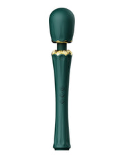 Zalo - Kyro - Wand Vibrator - Met 2 Opzetstukken - Smaragdgroen-Erotiekvoordeel.nl