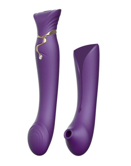 Zalo - Queen - PulseWave G-spot Vibrator - Amethyst Paars-Laced-up.nl