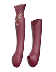 Zalo - Queen - PulseWave G-spot Vibrator - Robijnrood-laced-up.nl