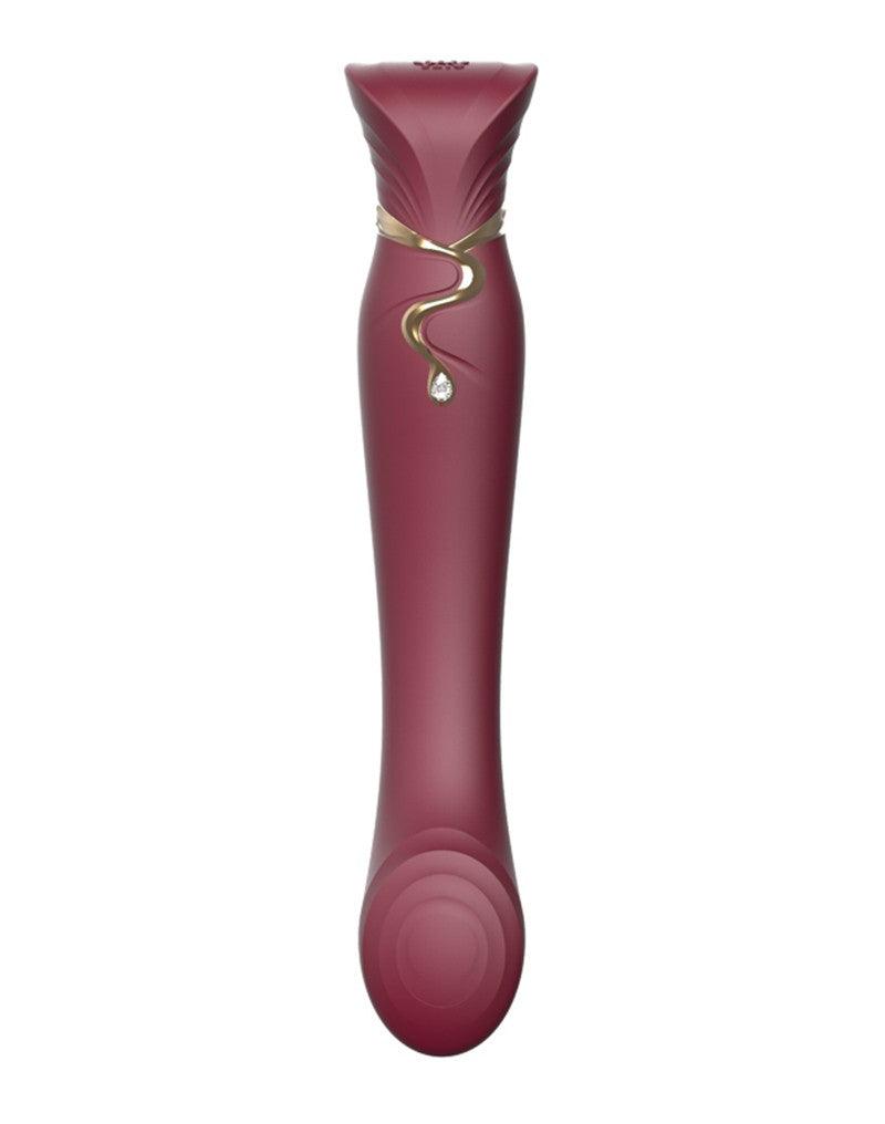 Zalo - Queen - PulseWave G-spot Vibrator - Robijnrood-laced-up.nl
