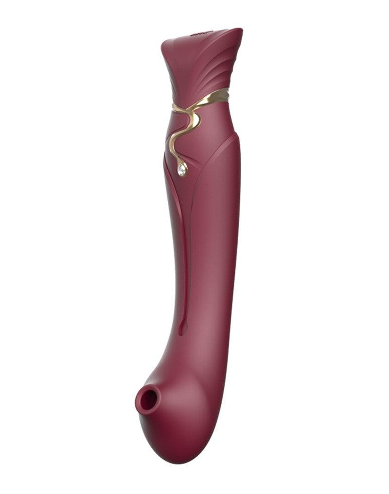 Zalo - Queen - PulseWave G-spot Vibrator - Robijnrood-laced-up.nl