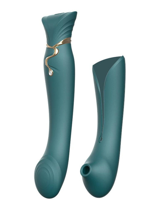 Zalo - Queen - PulseWave G-spot Vibrator - Smaragd Groen-Laced-up.nl
