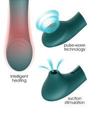 Zalo - Queen - PulseWave G-spot Vibrator - Smaragd Groen-Laced-up.nl