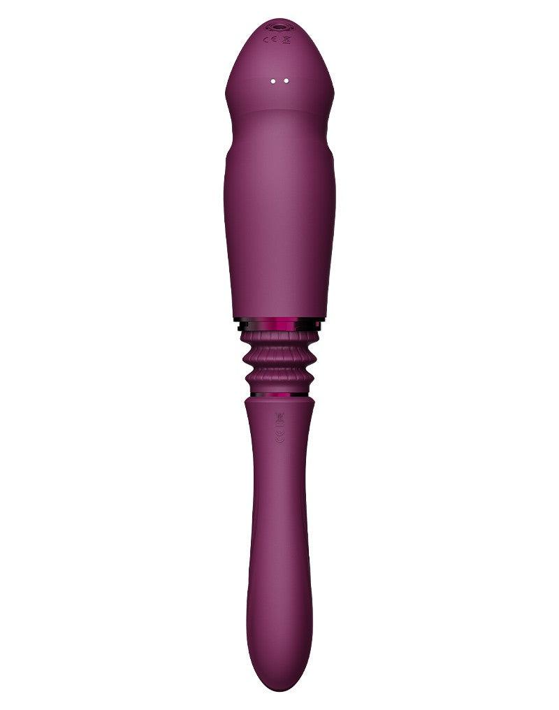Zalo - Sesh - Verwarmende Stotende Vibrator met Afstandsbediening - Amethyst Paars-laced-up.nl