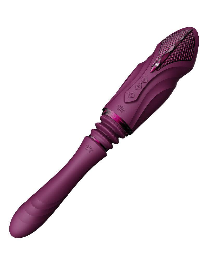 Zalo - Sesh - Verwarmende Stotende Vibrator met Afstandsbediening - Amethyst Paars-laced-up.nl