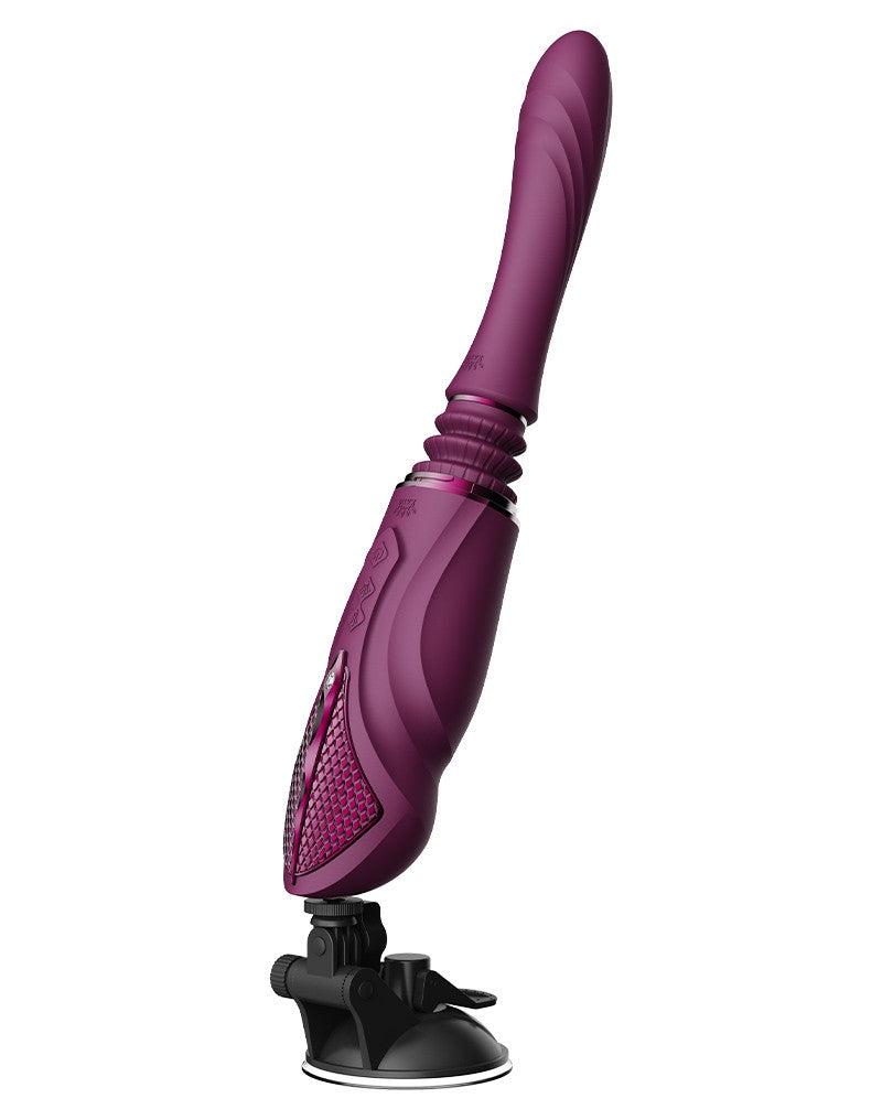 Zalo - Sesh - Verwarmende Stotende Vibrator met Afstandsbediening - Amethyst Paars-laced-up.nl