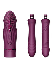 Zalo - Sesh - Verwarmende Stotende Vibrator met Afstandsbediening - Amethyst Paars-laced-up.nl