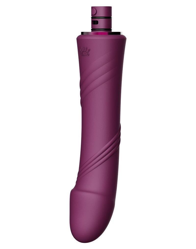 Zalo - Sesh - Verwarmende Stotende Vibrator met Afstandsbediening - Amethyst Paars-laced-up.nl