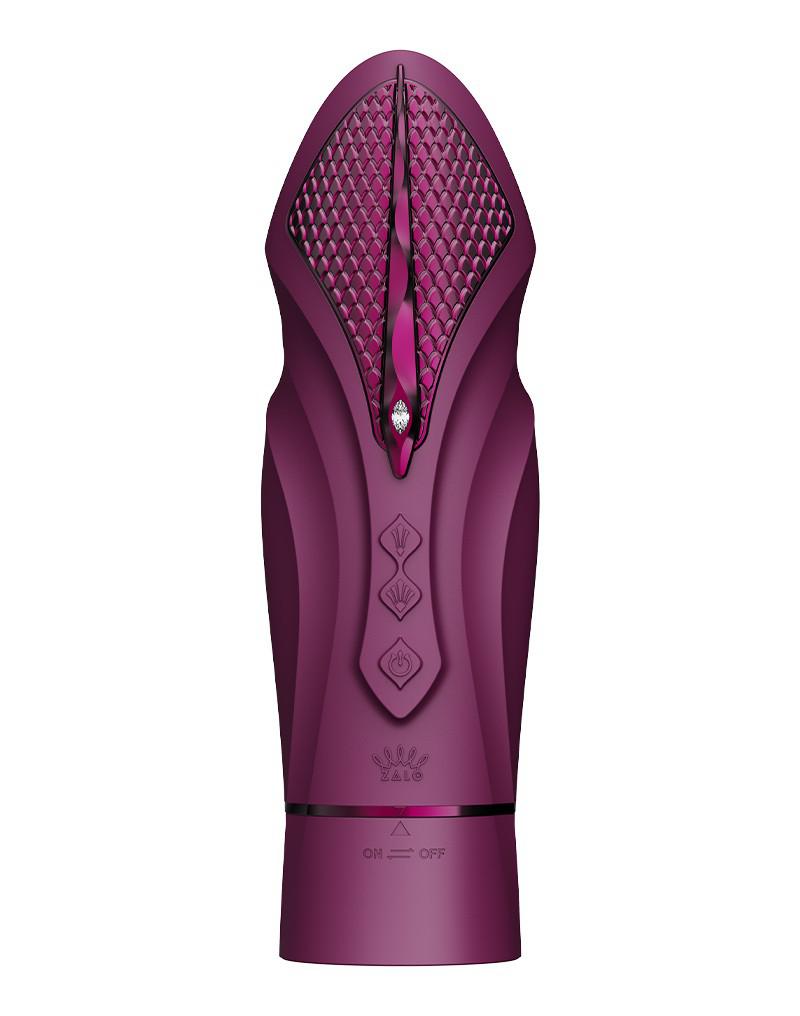 Zalo - Sesh - Verwarmende Stotende Vibrator met Afstandsbediening - Amethyst Paars-laced-up.nl