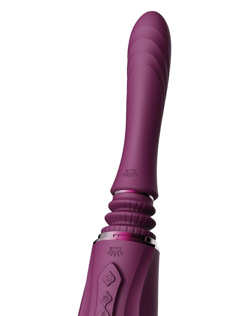 Zalo - Sesh - Verwarmende Stotende Vibrator met Afstandsbediening - Amethyst Paars-laced-up.nl