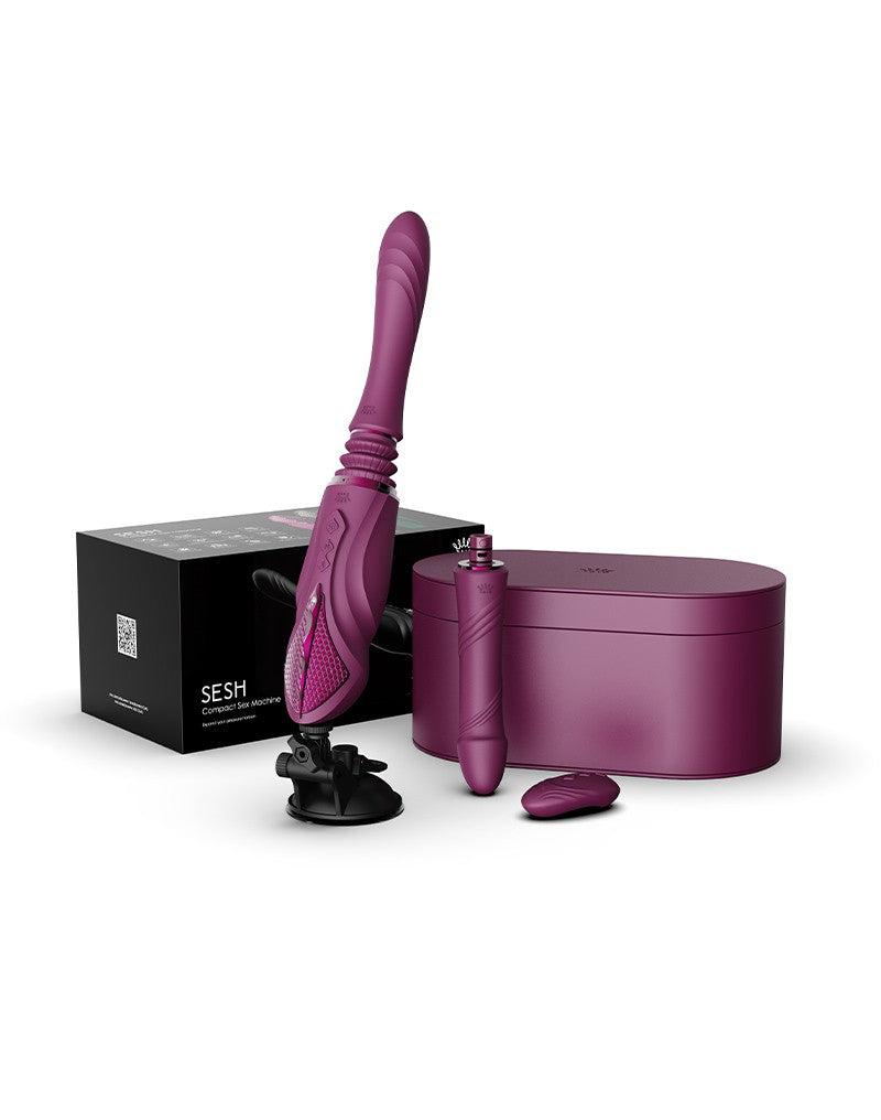 Zalo - Sesh - Verwarmende Stotende Vibrator met Afstandsbediening - Amethyst Paars-laced-up.nl