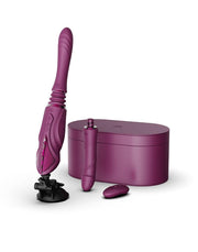 Zalo - Sesh - Verwarmende Stotende Vibrator met Afstandsbediening - Amethyst Paars-laced-up.nl