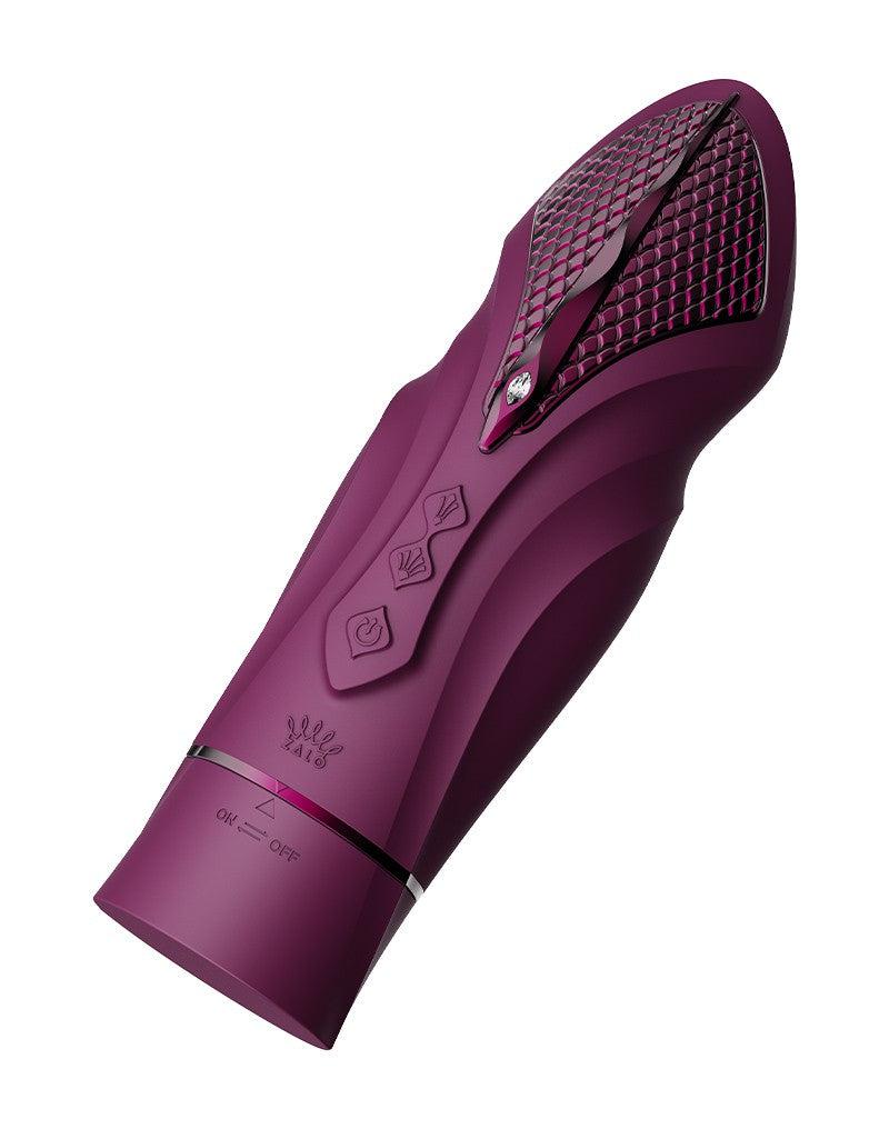 Zalo - Sesh - Verwarmende Stotende Vibrator met Afstandsbediening - Amethyst Paars-laced-up.nl