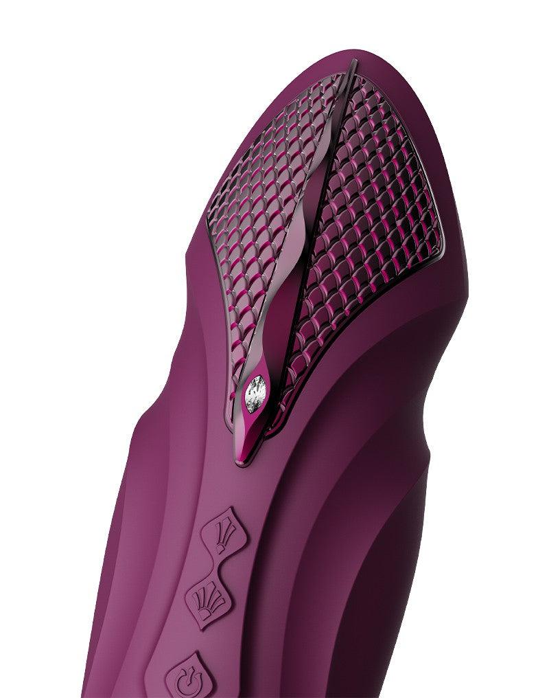 Zalo - Sesh - Verwarmende Stotende Vibrator met Afstandsbediening - Amethyst Paars-laced-up.nl