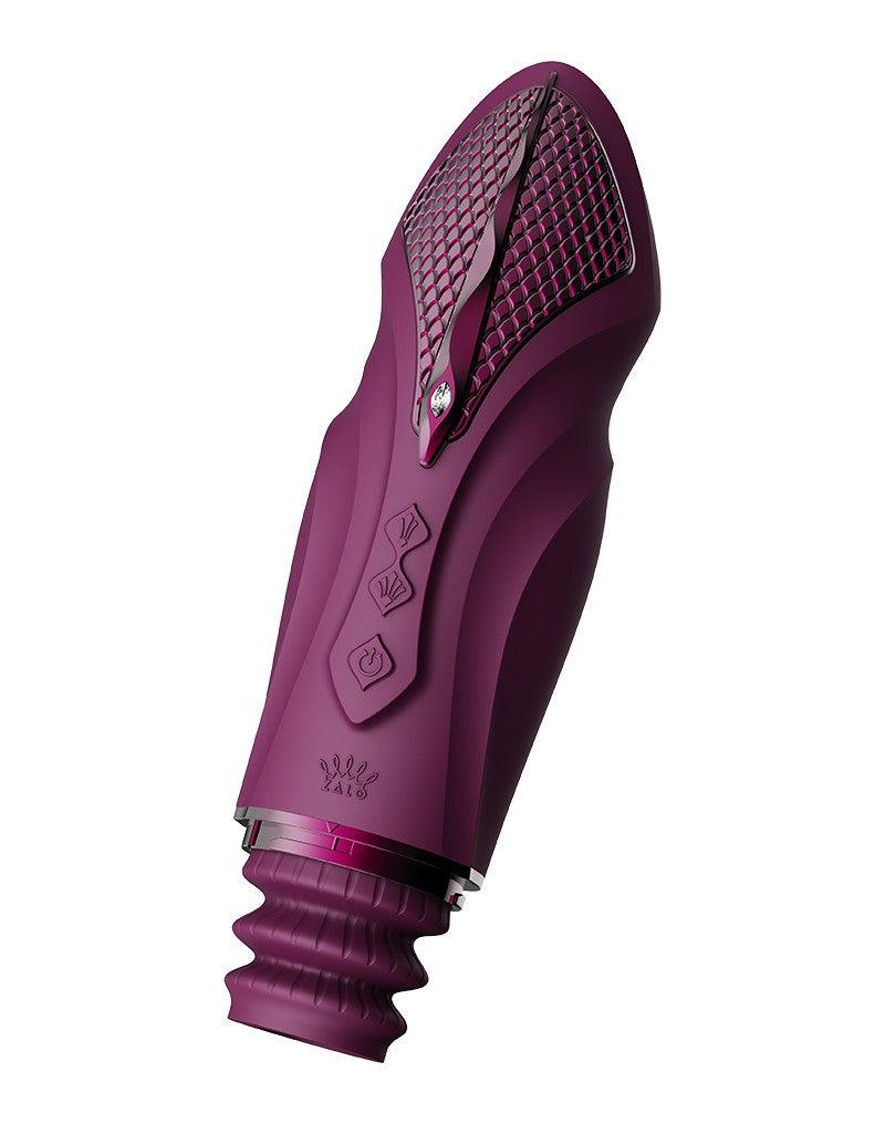 Zalo - Sesh - Verwarmende Stotende Vibrator met Afstandsbediening - Amethyst Paars-laced-up.nl