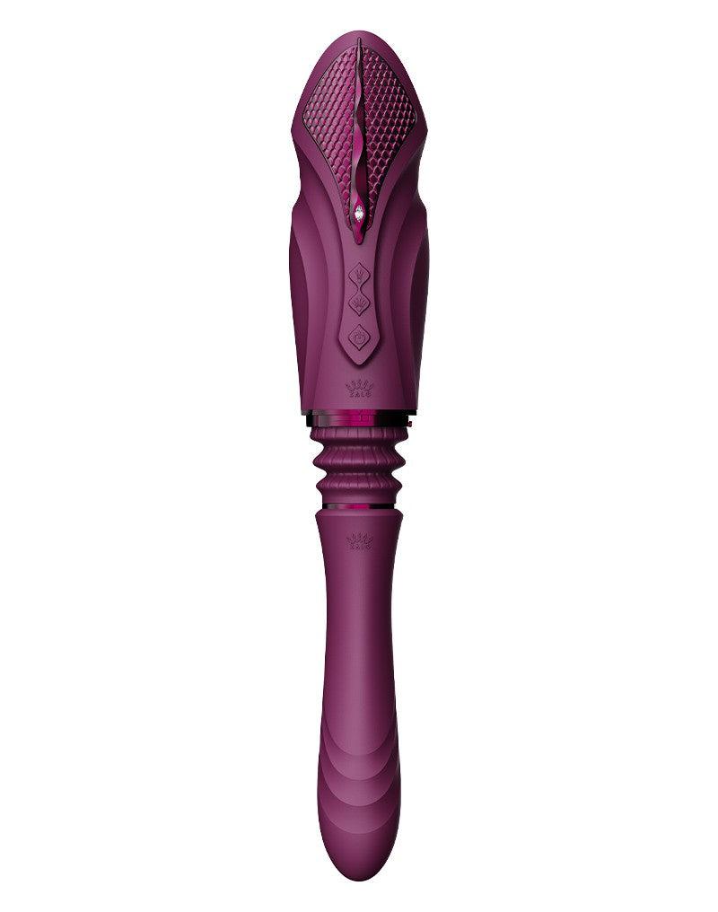 Zalo - Sesh - Verwarmende Stotende Vibrator met Afstandsbediening - Amethyst Paars-laced-up.nl