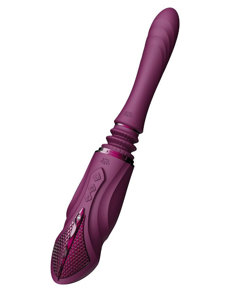 Zalo - Sesh - Verwarmende Stotende Vibrator met Afstandsbediening - Amethyst Paars-laced-up.nl