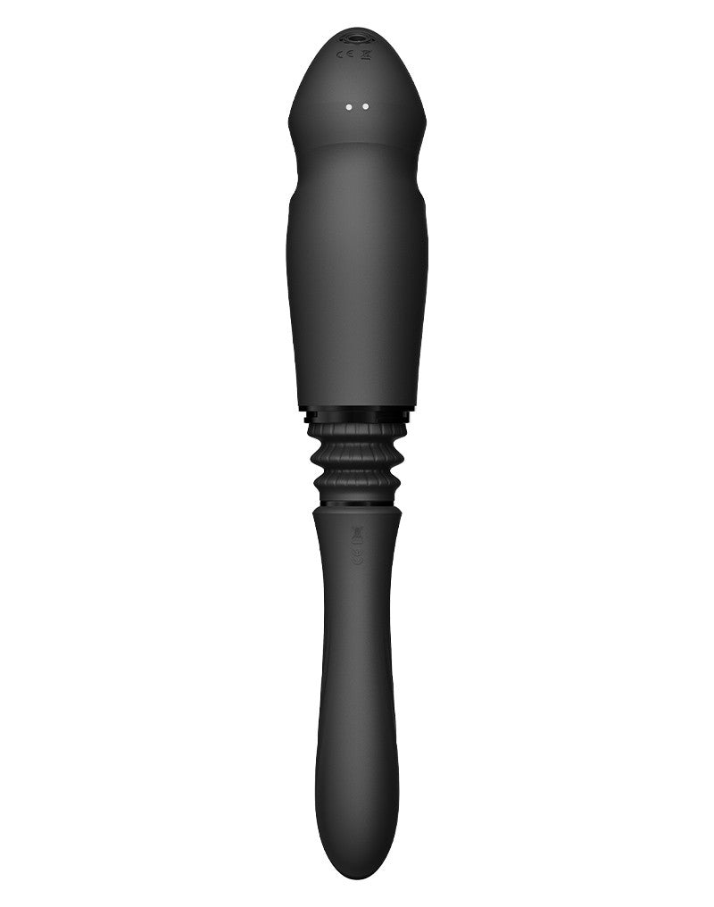 Zalo - Sesh - Verwarmende Stotende Vibrator met Afstandsbediening - Obsidian Zwart-Laced-up.nl
