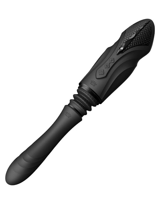 Zalo - Sesh - Verwarmende Stotende Vibrator met Afstandsbediening - Obsidian Zwart-Laced-up.nl