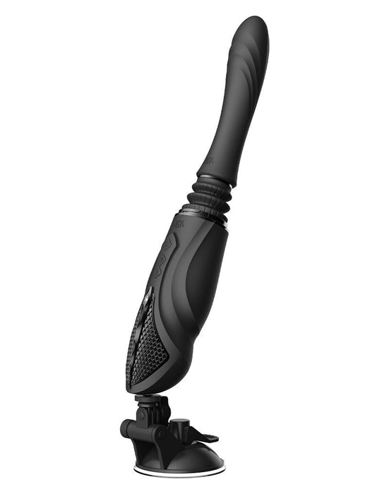 Zalo - Sesh - Verwarmende Stotende Vibrator met Afstandsbediening - Obsidian Zwart-Laced-up.nl