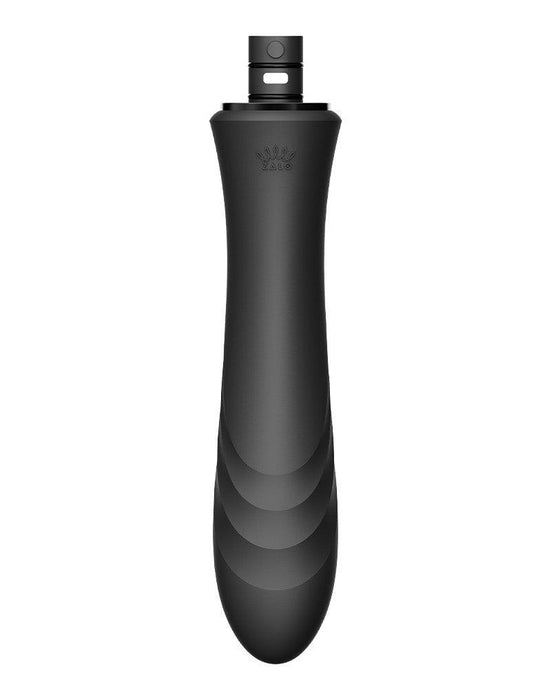 Zalo - Sesh - Verwarmende Stotende Vibrator met Afstandsbediening - Obsidian Zwart-Laced-up.nl