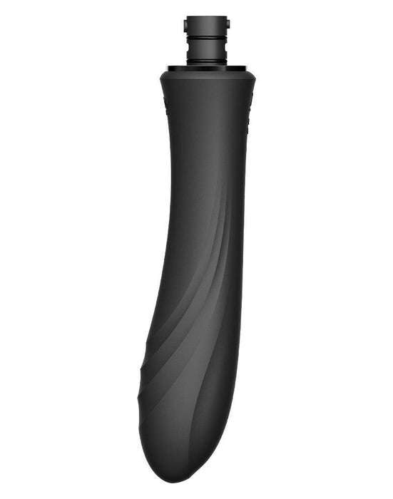 Zalo - Sesh - Verwarmende Stotende Vibrator met Afstandsbediening - Obsidian Zwart-Laced-up.nl