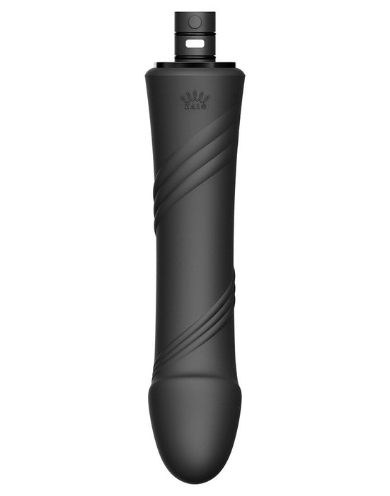 Zalo - Sesh - Verwarmende Stotende Vibrator met Afstandsbediening - Obsidian Zwart-Laced-up.nl