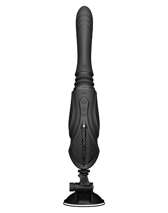 Zalo - Sesh - Verwarmende Stotende Vibrator met Afstandsbediening - Obsidian Zwart-Laced-up.nl