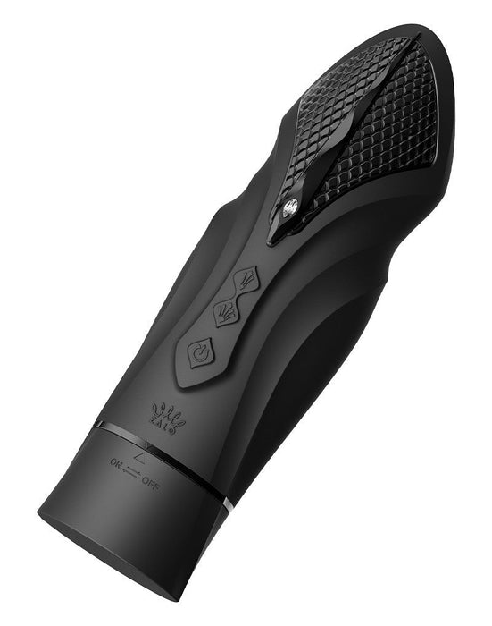 Zalo - Sesh - Verwarmende Stotende Vibrator met Afstandsbediening - Obsidian Zwart-Laced-up.nl