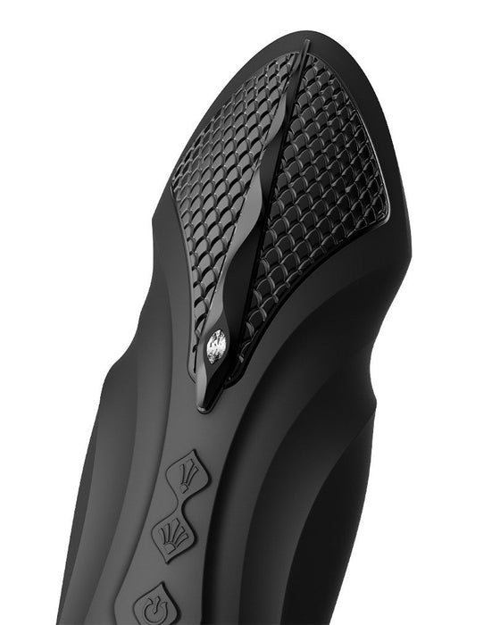 Zalo - Sesh - Verwarmende Stotende Vibrator met Afstandsbediening - Obsidian Zwart-Laced-up.nl